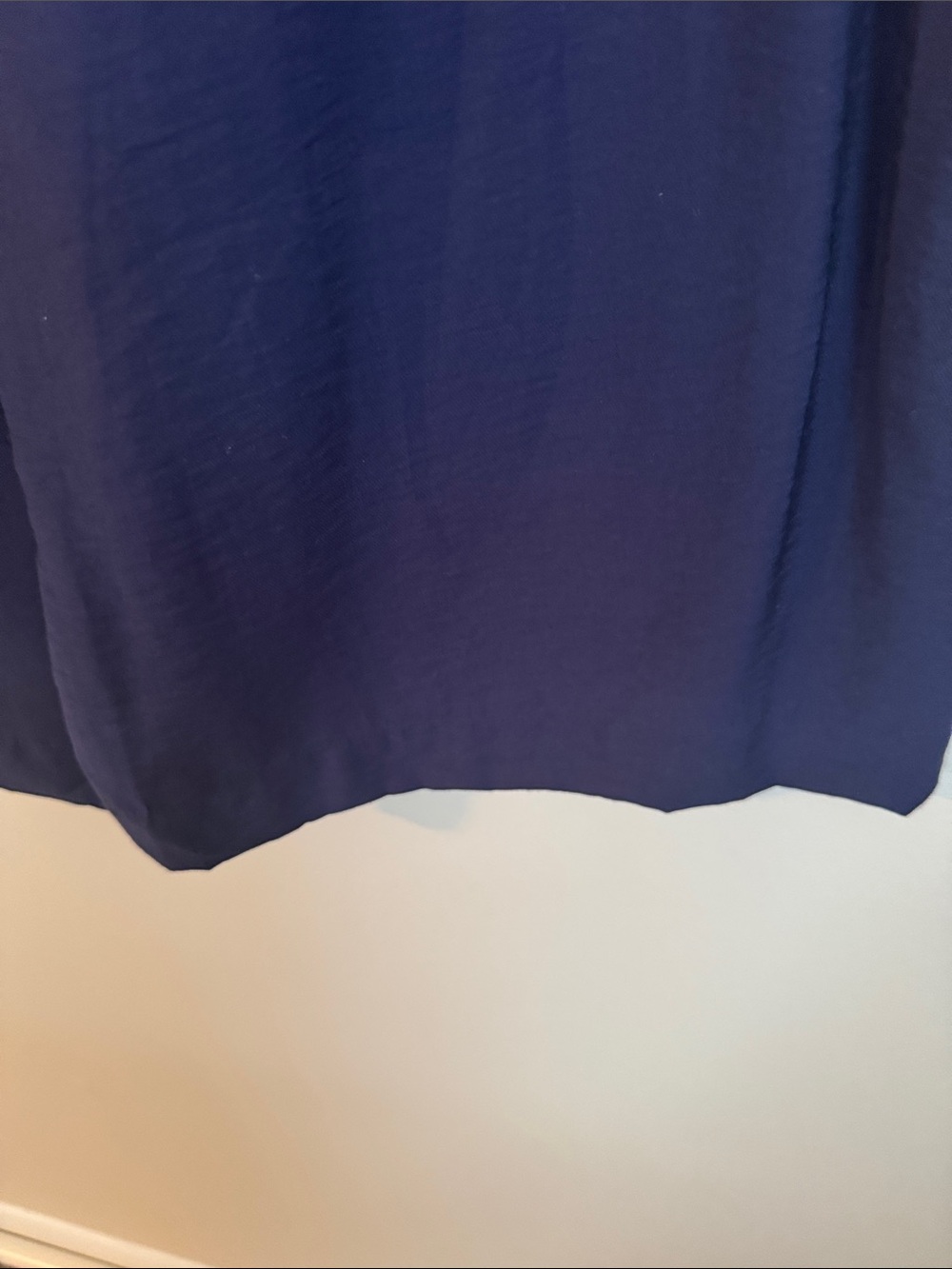 Navy Smocked-Waist Wide Leg Palazzo Crop Pants - Picture 4 of 9